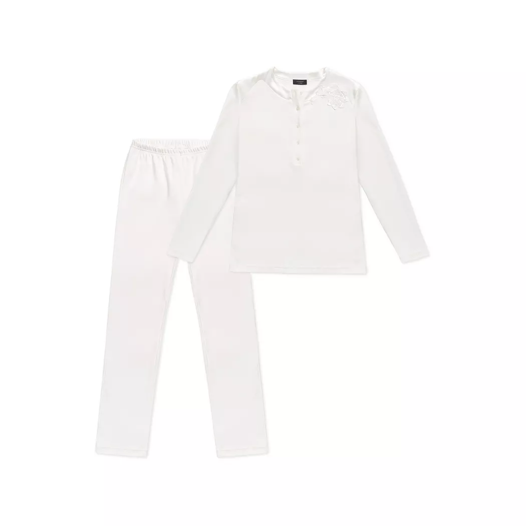 Manor Woman - Pyjama-Set, für Damen, Ecru, Größe XS
