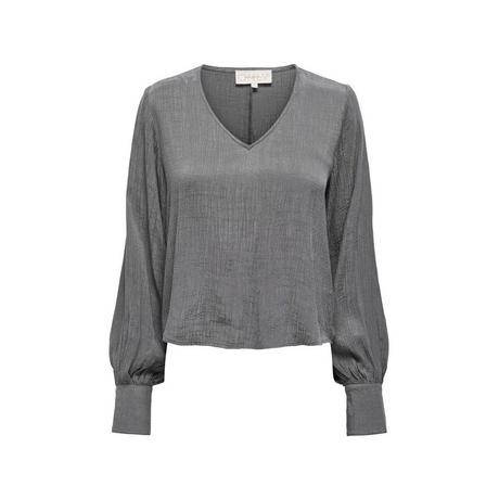 ONLY Bluse U-Boot-Ausschnitt Langarm  