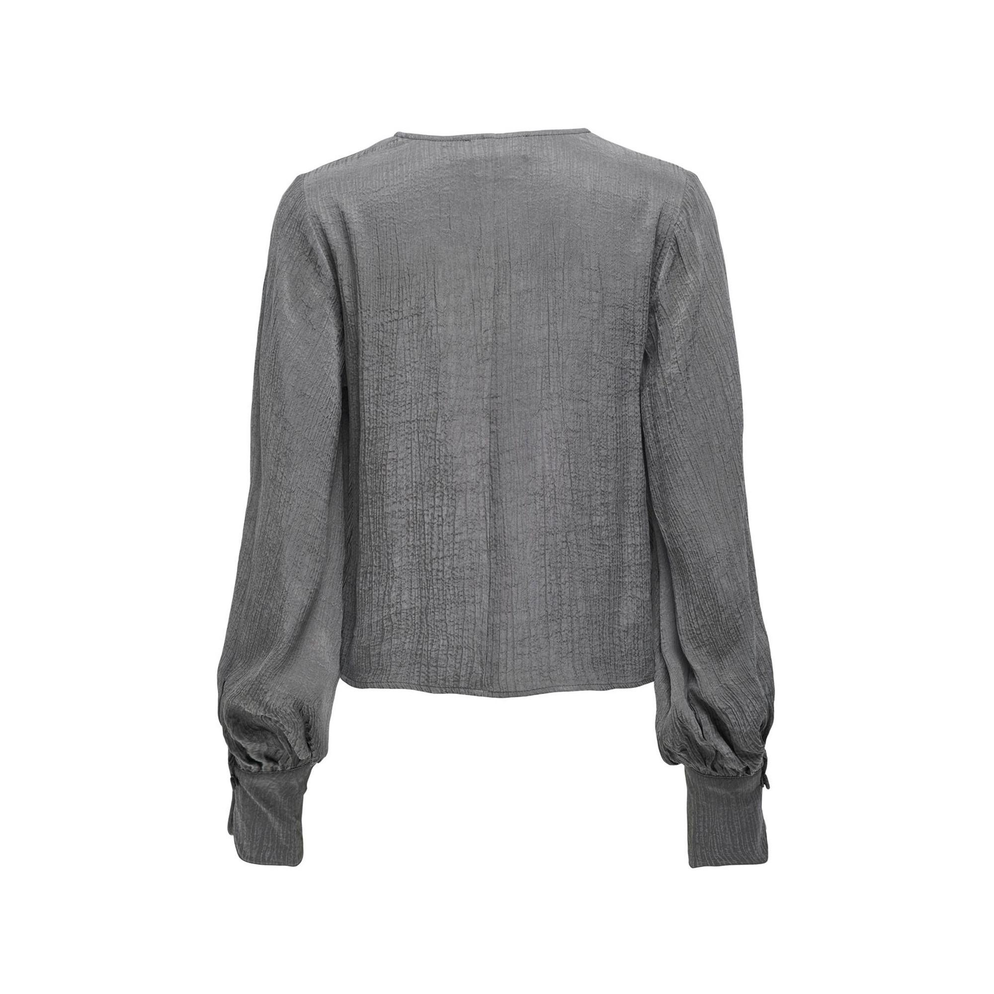 ONLY Bluse U-Boot-Ausschnitt Langarm  