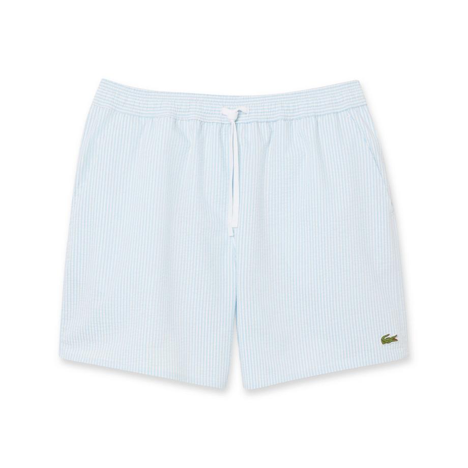 LACOSTE Gestreifte Badeshorts  