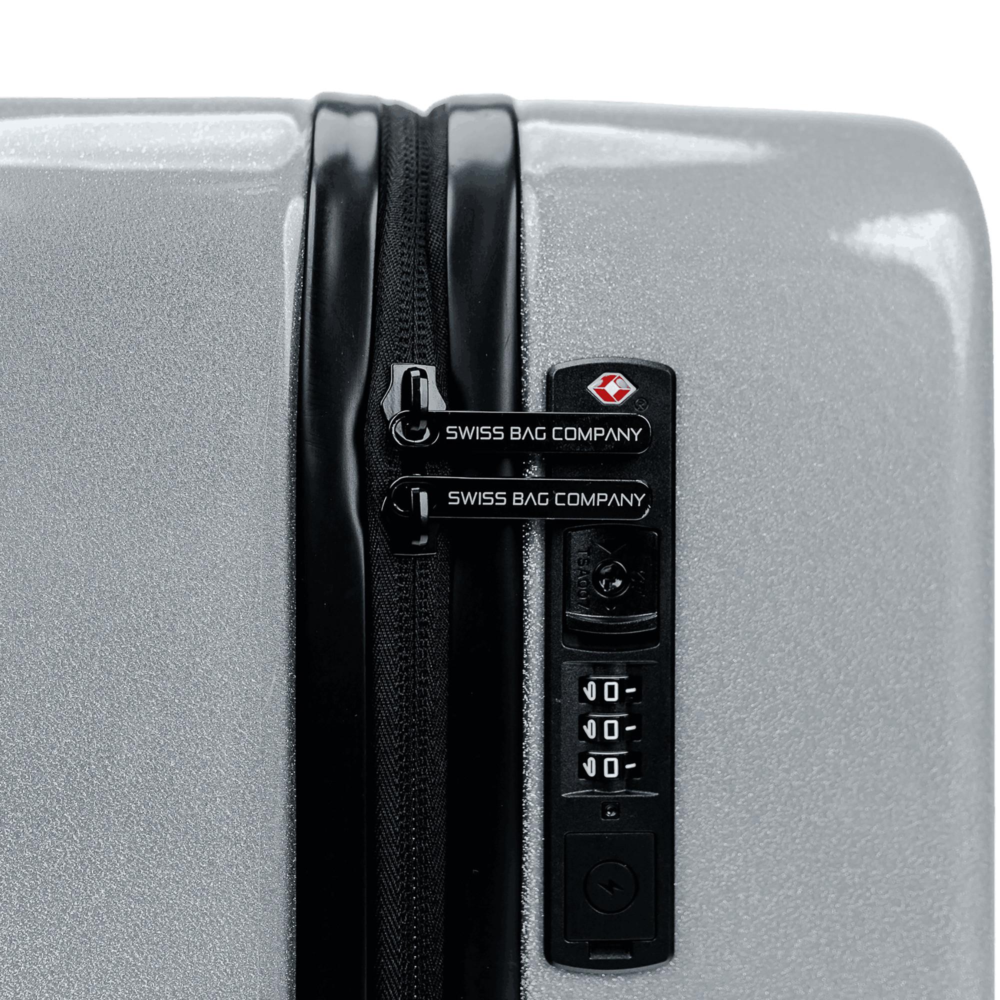 SWISS BAG COMPANY 55.0cm, Hartschalenkoffer Cosmos Deluxe Sparkle 