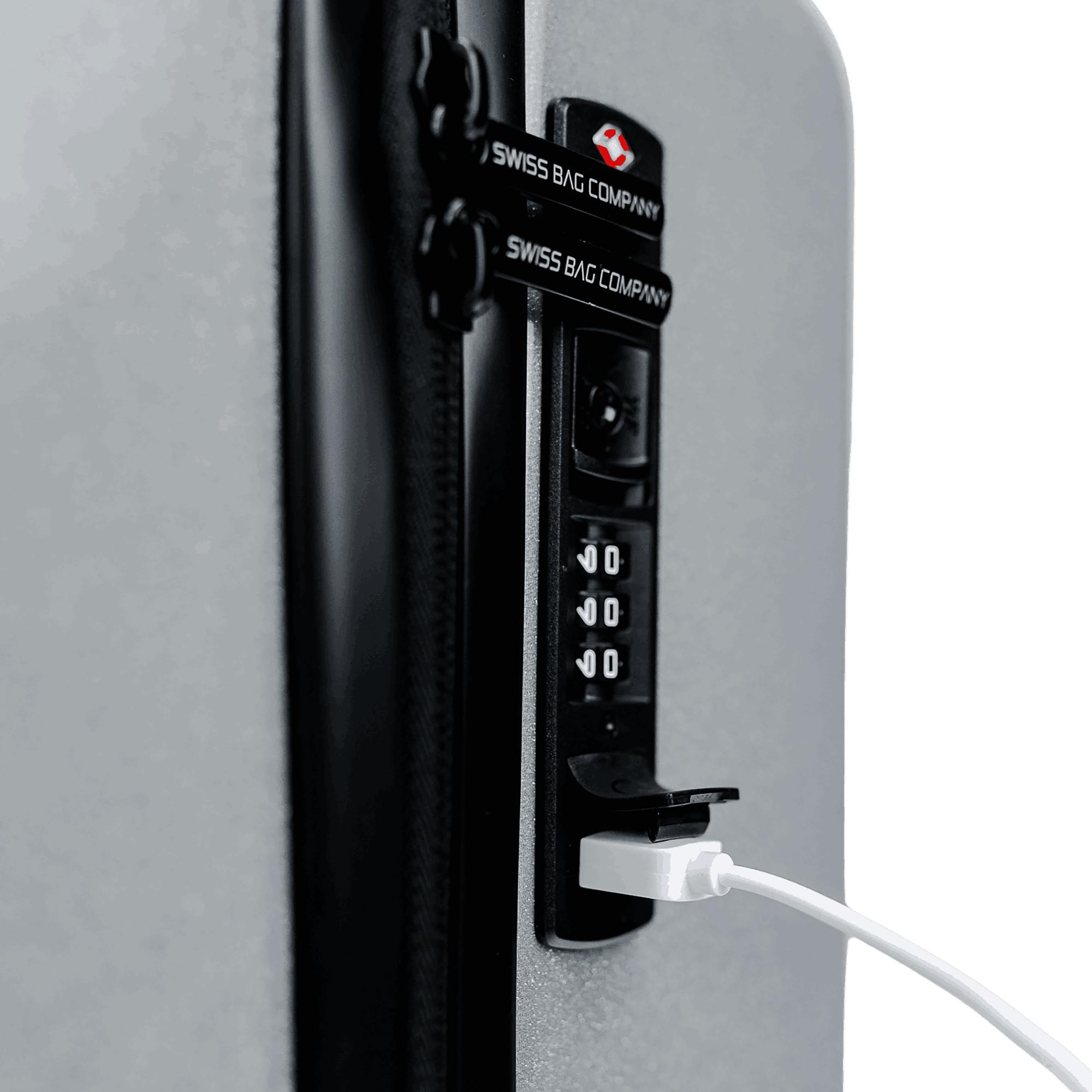 SWISS BAG COMPANY 55.0cm, Hartschalenkoffer Cosmos Deluxe Sparkle 