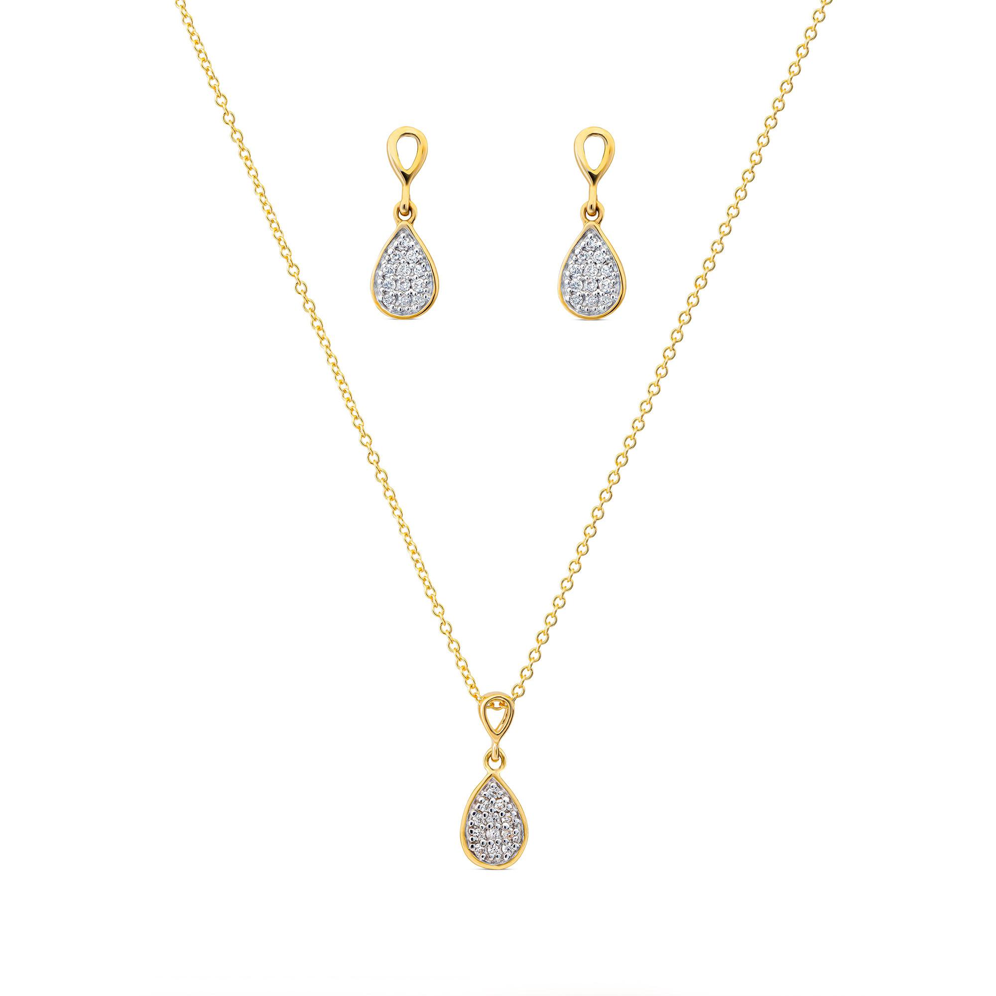 L' Atelier Gold 18 Karat by Manor  Set collana/orecchini 