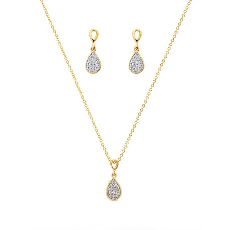 L' Atelier Gold 18 Karat by Manor  Set collana/orecchini 