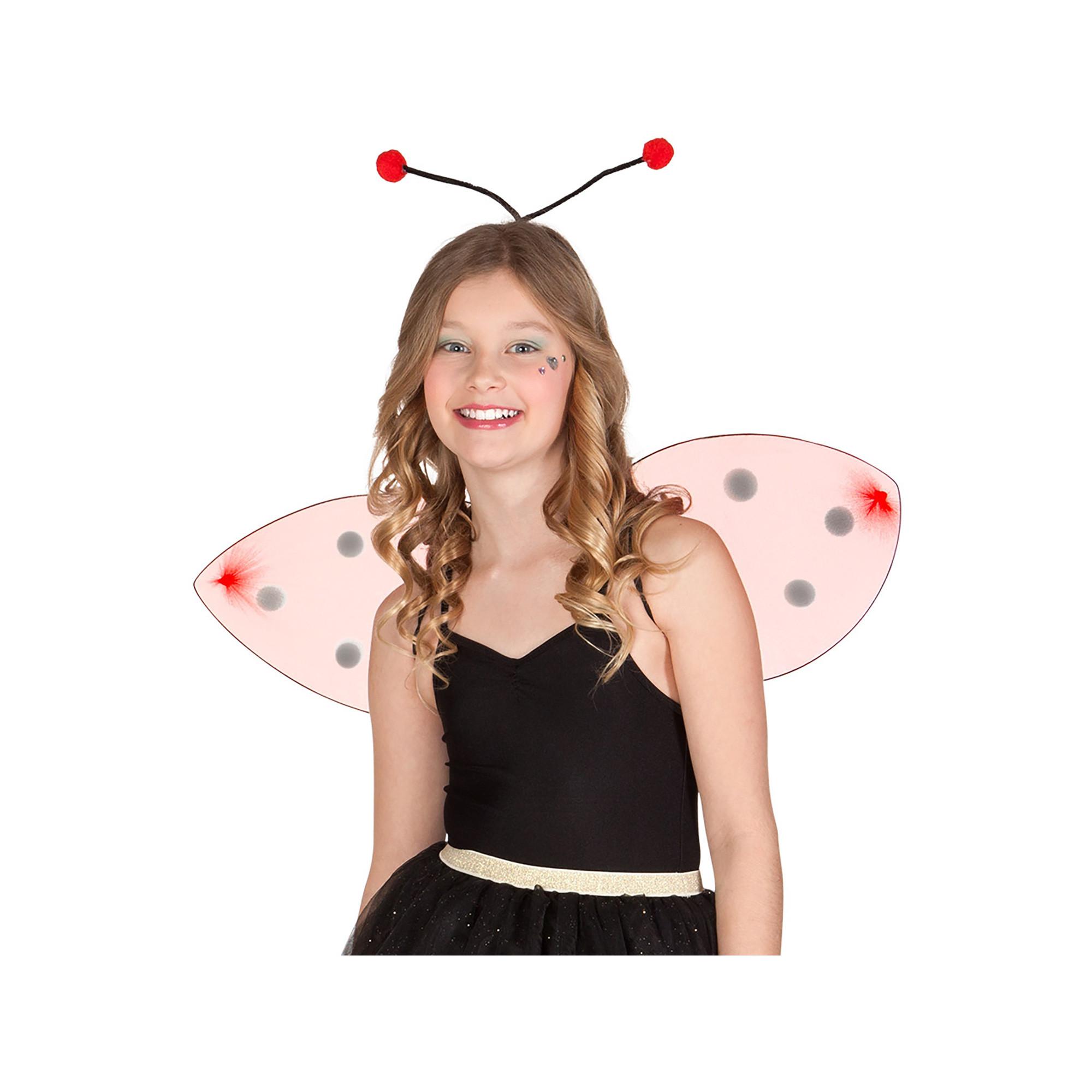 BOLAND  Set de costume Coccinelle (diadème et ailes) 