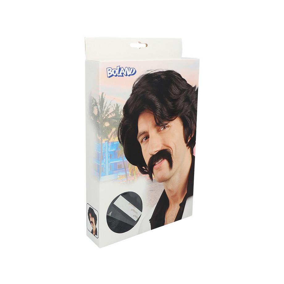 BOLAND  Perücke & Schnurrbart Chuck 