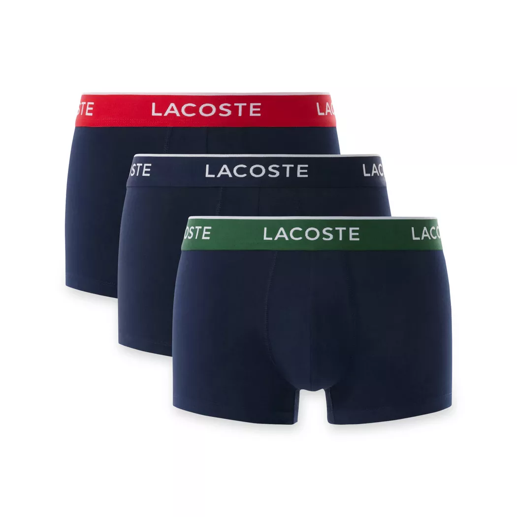 Lacoste Triopack Men Boxer Briefs Dark Blue S