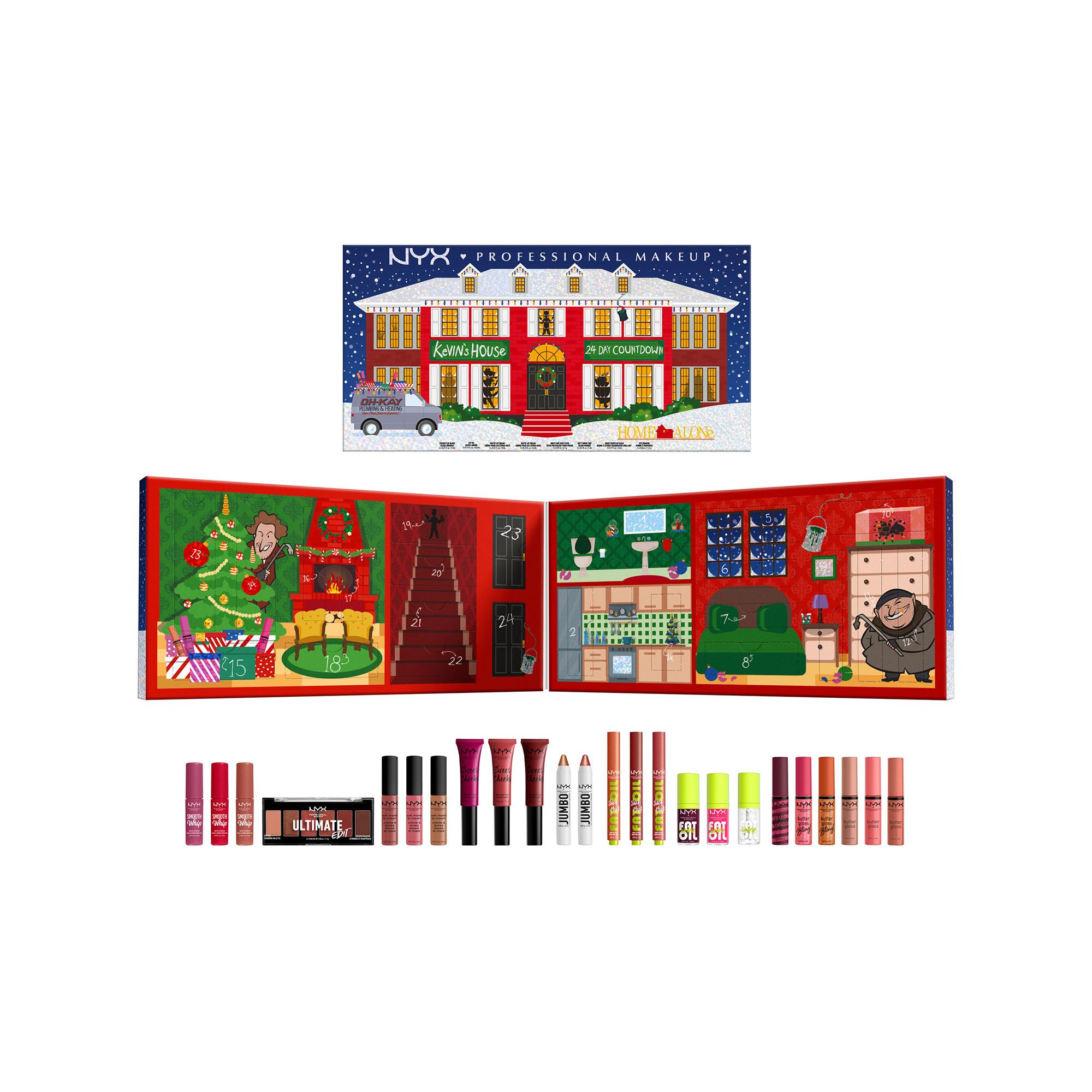 NYX-PROFESSIONAL-MAKEUP NYX PM Adventskalender 2024 Calendrier de l'Avent 2024 de Home Alone avec 24 surprises en taille réelle 