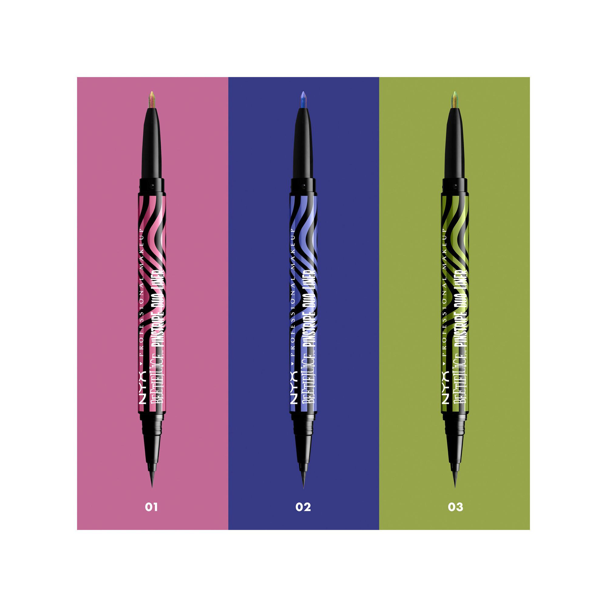 NYX-PROFESSIONAL-MAKEUP  Beetlejuice Pinstripe Duo Liner Eyeliner  