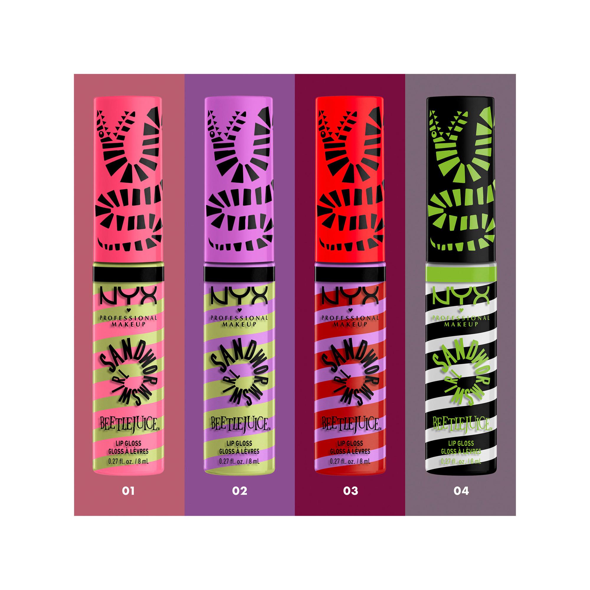 NYX-PROFESSIONAL-MAKEUP Beetlejuice Sandworm Swirl Butter Gloss Swirl Lipgloss 