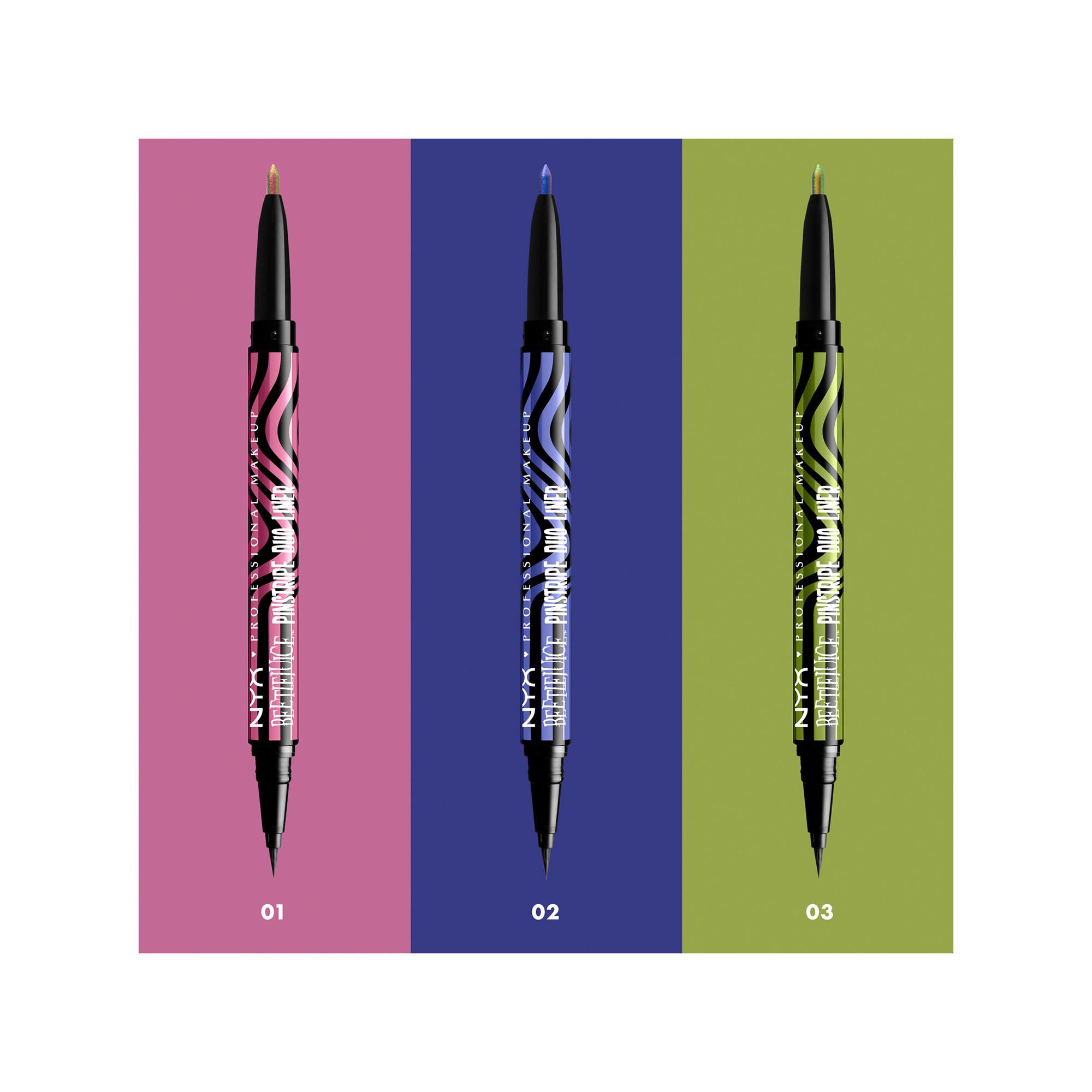NYX-PROFESSIONAL-MAKEUP Beetlejuice Pinstripe Beetlejuice Pinstripe Duo Liner Eyeliner 