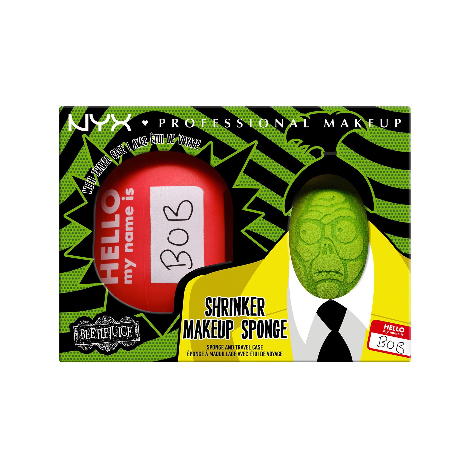 NYX-PROFESSIONAL-MAKEUP  Spugna per il trucco Beetlejuice Beauty Blender e astuccio da viaggio 