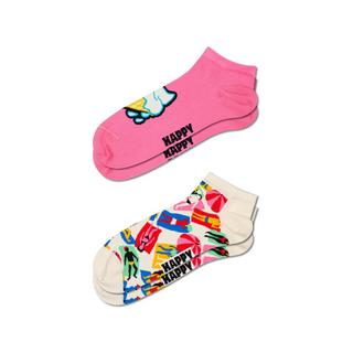 Happy Socks 2-Pack Ice Cream & Lazy Day Low Socks Lot de 2 paires de chaussettes sneakers 