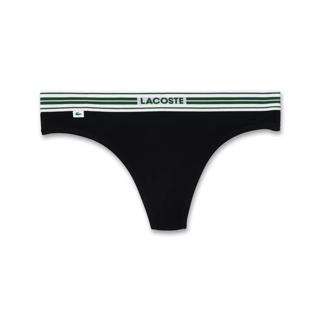 Lacoste - Tanga, für Damen, Black, Größe XL