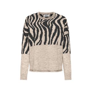 ONLY Zebra Muster Strickpullover  