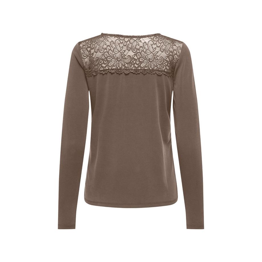 ONLY Top Maniche Lunghe Dettaglio Pizzo  