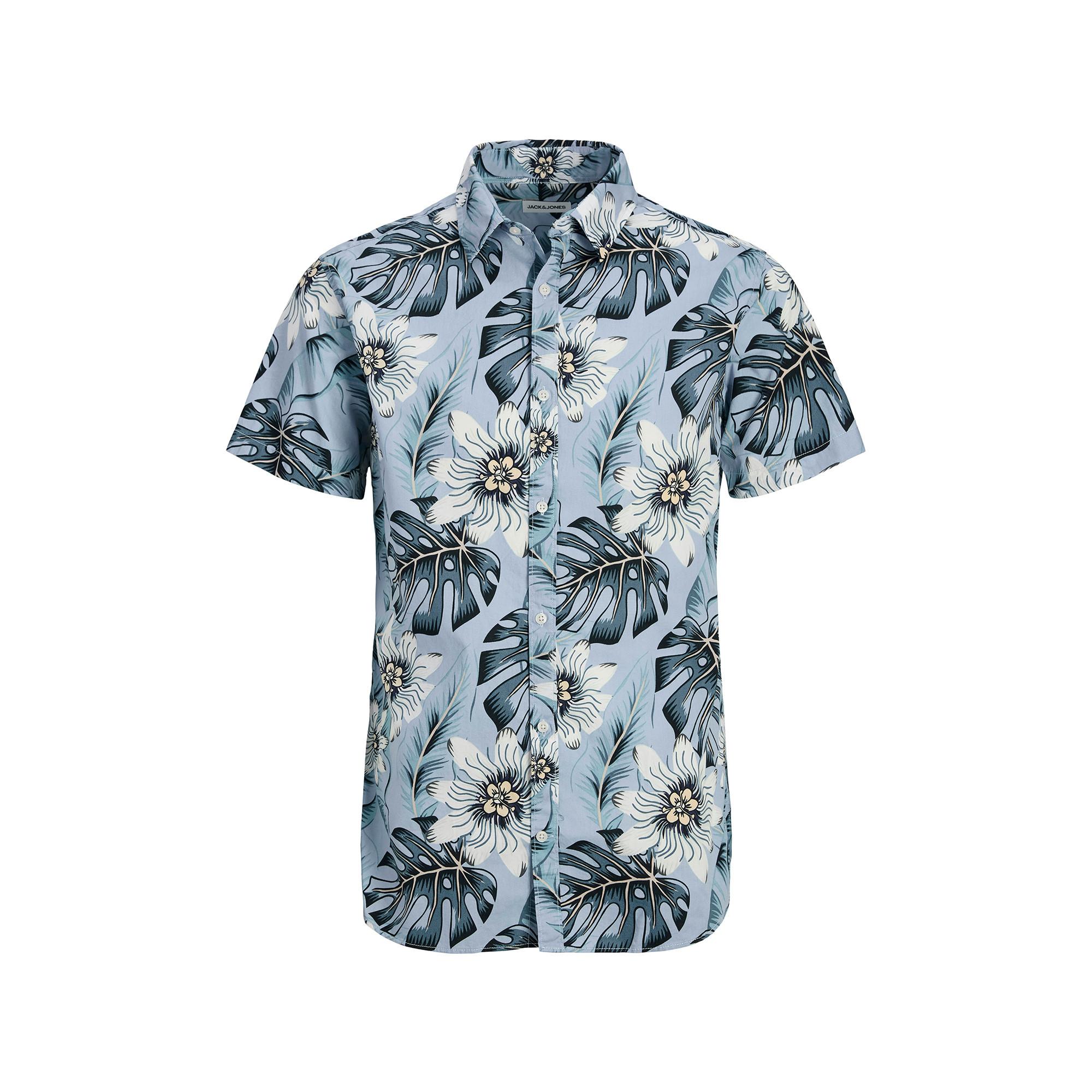 JACK & JONES JJHAWAII AOP SHIRT SS LN Hemd, kurzarm 