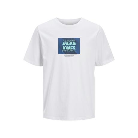 JACK & JONES Jorcopenhagen Tee SS Crew Neck Ln T-Shirt, Blanc éclatant, S Homme