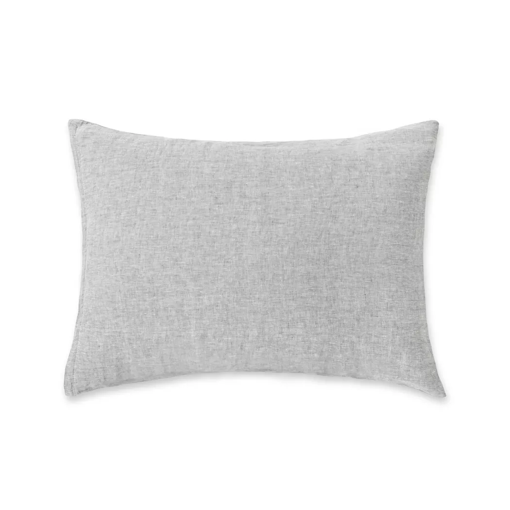 Manor Lindo Chambray Pillowcase Grey