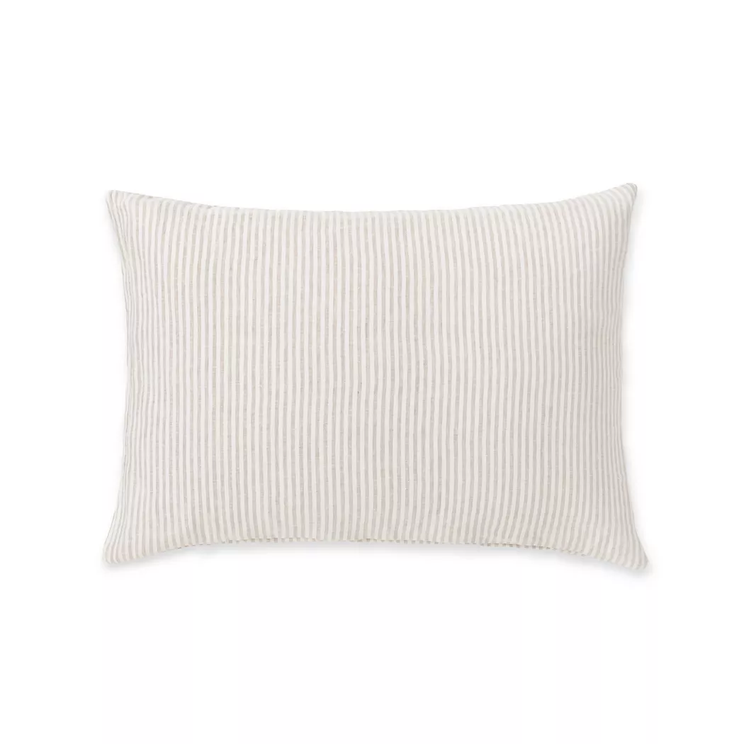 Manor - Kissenbezug, Lindo Stripe Kissenbezug, 50 x 70 cm, Beige