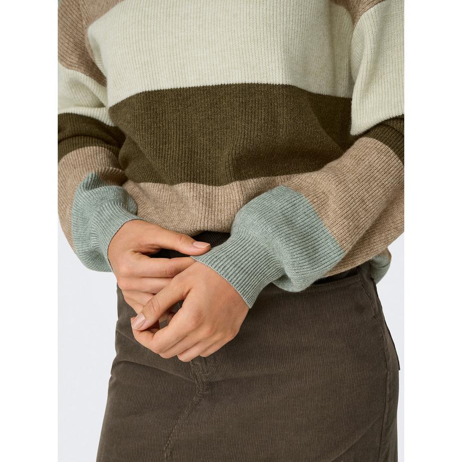 ONLY Gestreifter Strickpullover  