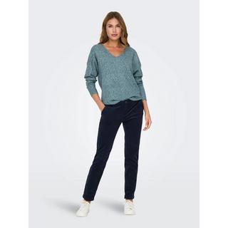 ONLY Col V Manches Longues Coupe Relax Pull  