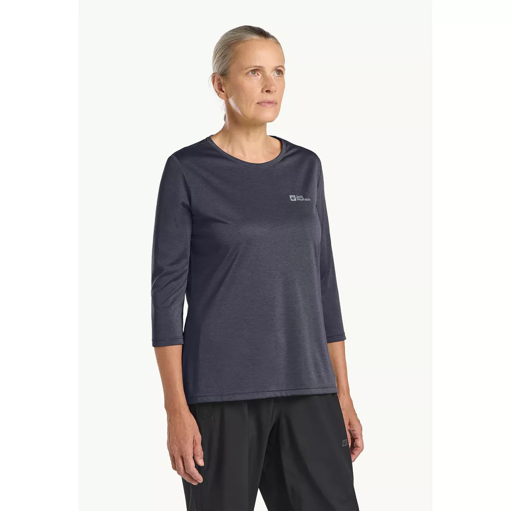 Jack Wolfskin - T-Shirt, Crosstrail 3/4 T W, XL, Dunkelblau
