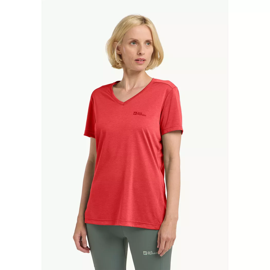 Jack Wolfskin - T-Shirt, für Damen, Korall, Größe M