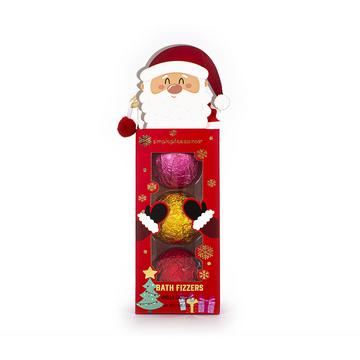 Set 3 Bombe Bagno Babbo Natale