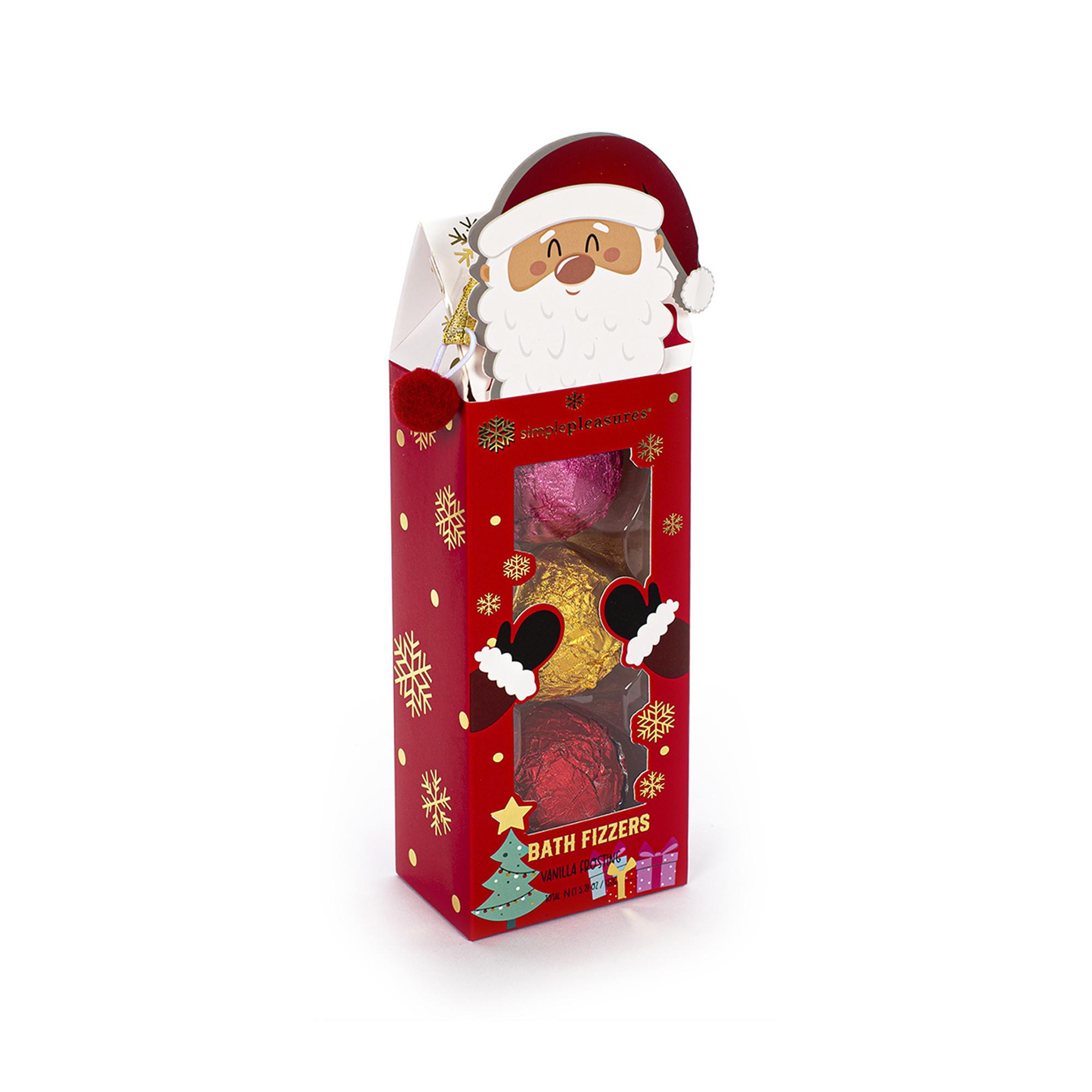 Simple Pleasures  Set 3 Bombe Bagno Babbo Natale 