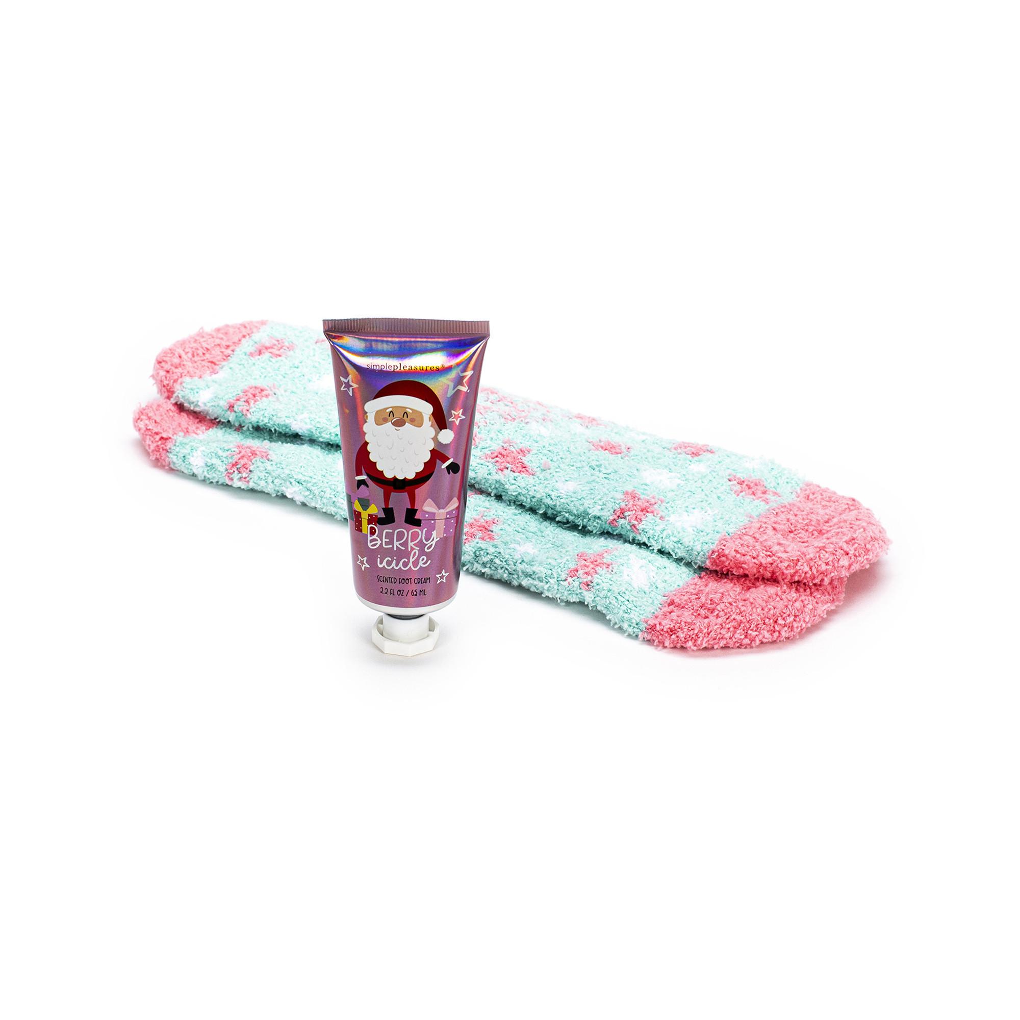 Simple Pleasures  Set Calze + Crema Piedi Rosa 