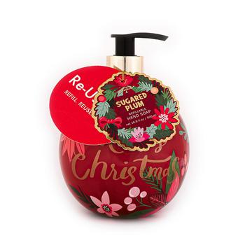 Sphère de savon rouge « Joyeux Noël 