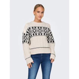 ONLY Pull Col Rond Épaules Tombantes  