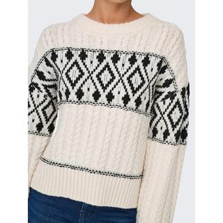 ONLY Pull Col Rond Épaules Tombantes  