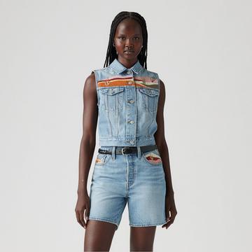 Jeansjacke mit Knöpfen