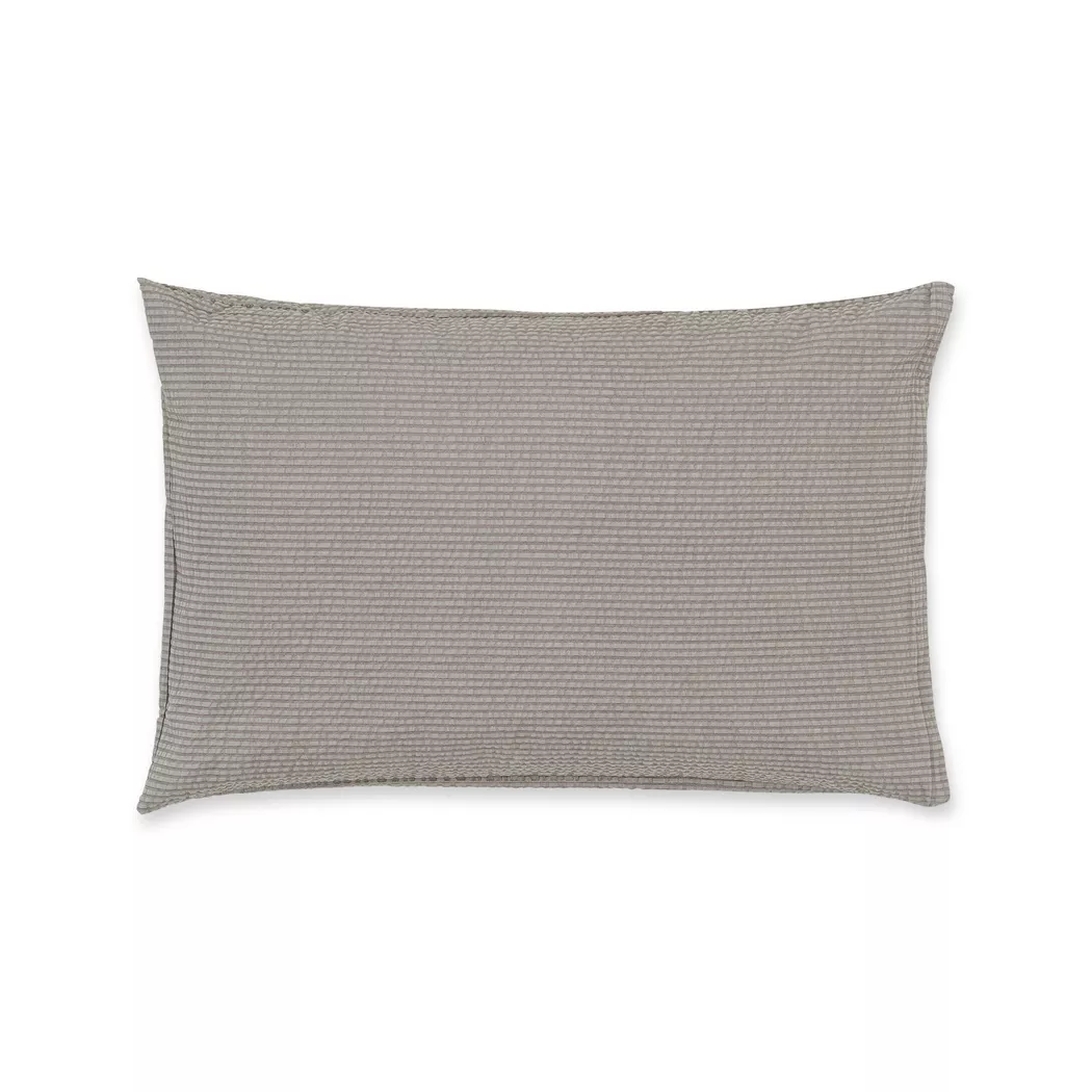 Manor Gala Seersucker Pillow Cover Gray 60x60 cm