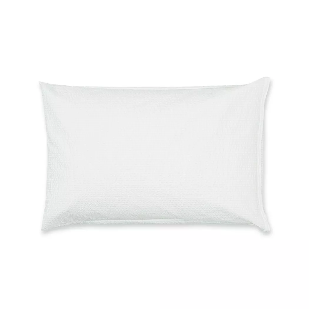 Manor - Kissenbezug, Gala Seersucker Kissenbezug, 65 x 65 cm, Weiss