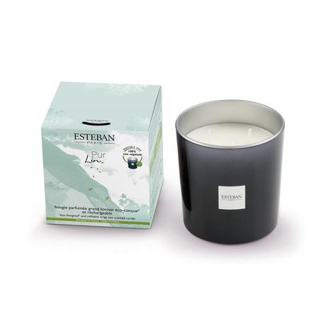 ESTEBAN Bougie parfumée rechargeable PUR LIN 