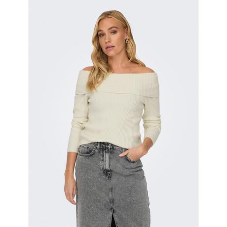 ONLY Gerippter Off Shoulder Pullover  