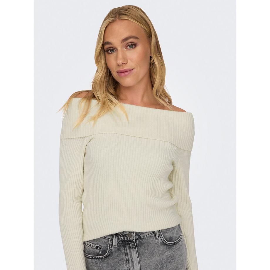 ONLY Pullover a costine con spalle scoperte  