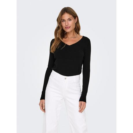 ONLY Pull Col V Manches Longues  