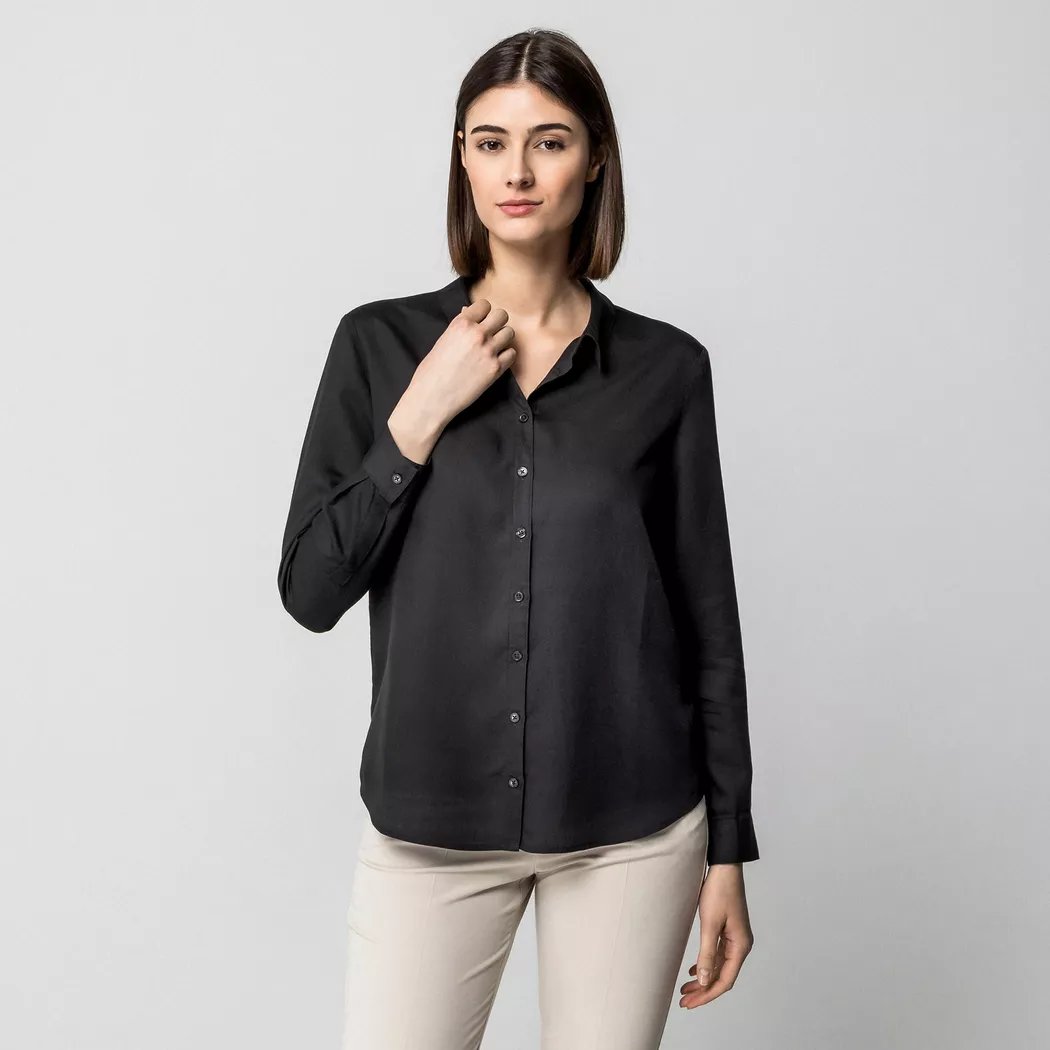 Manor Woman - Bluse, für Damen, Black, Größe 38