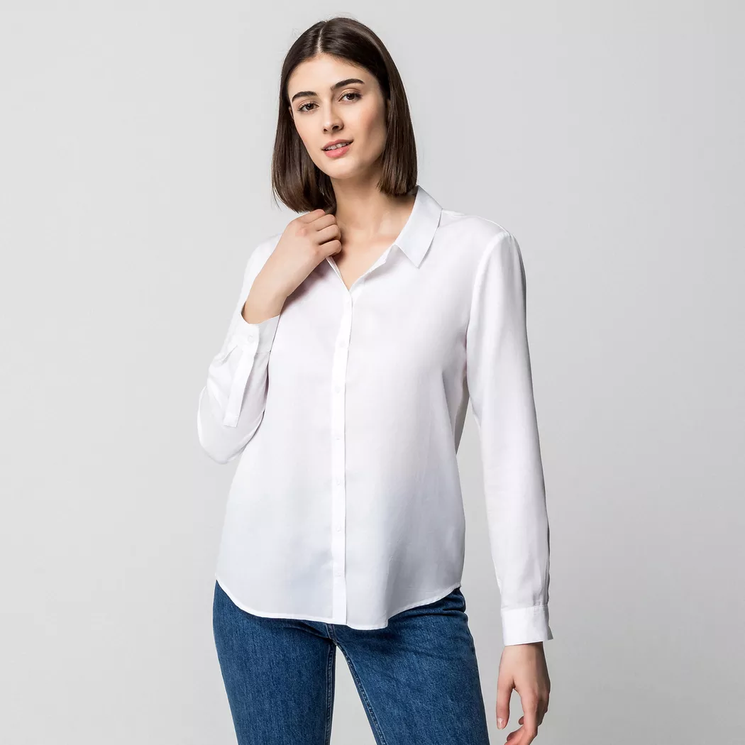 Manor Woman - Bluse, für Damen, Weiss, Größe 34
