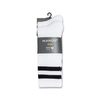 Manor Man  Lot de 2 paires de chaussettes, hauteur mollet 