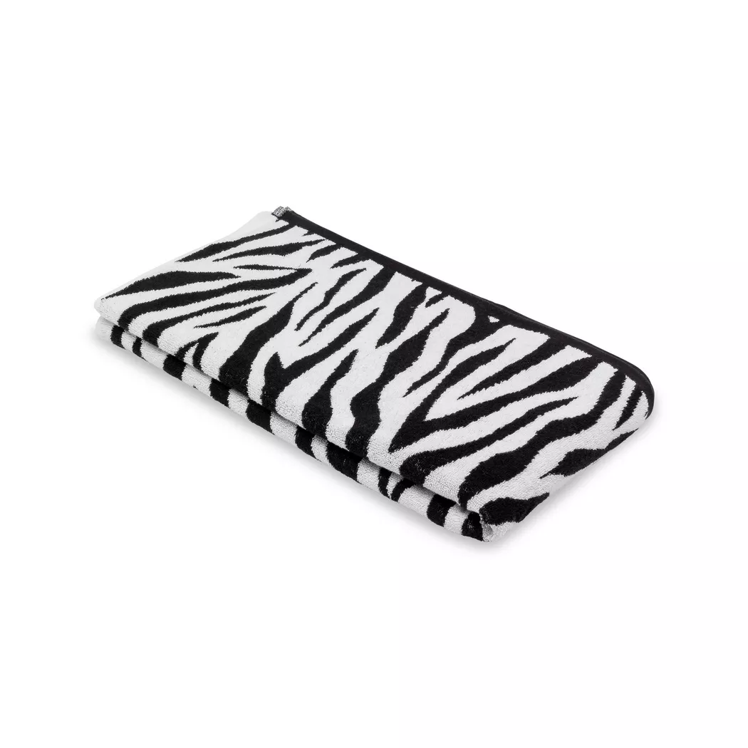 Manor Serviette de bain Noir/Blanc 100x150 cm 2
