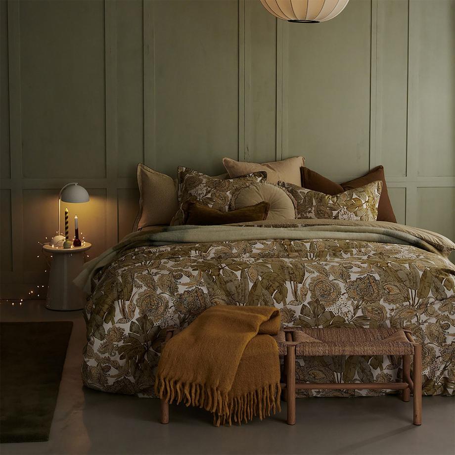 Olivier Desforges Habano Taie d'oreiller réversible en coton  