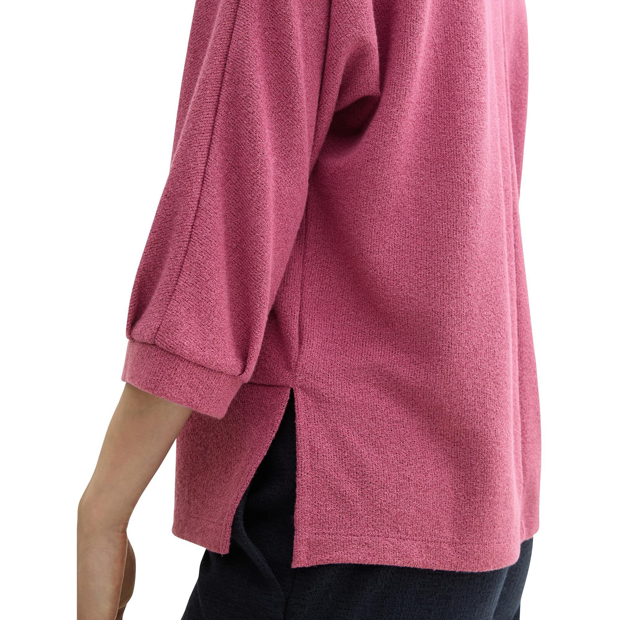 TOM TAILOR T-shirt Loose Fit Maniche 3/4 Scollo a V  