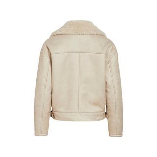 VILA Biker Jacke mit Teddyfleece Kragen  