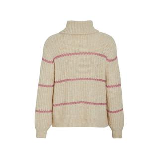 VILA Pull Col Roulé Rayé  