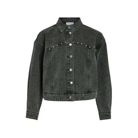 VILA Jeansjacke mit Knöpfen  